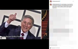 Il post di Fran Drescher dedicato a Tony Bennett