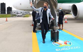 L'arrivo degli Azzurri a Londra per la finale di Euro 2020