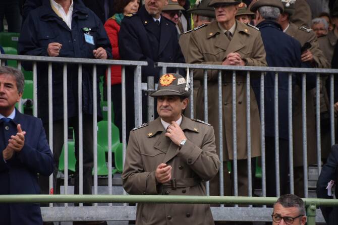 Giorgia Meloni all'Adunata degli alpini a Udine. FOTO