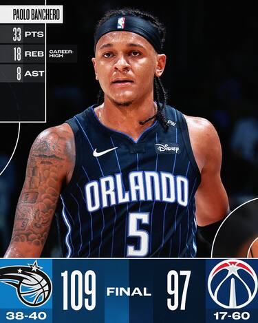 WASHINGTON WIZARDS-ORLANDO MAGIC 97-109
