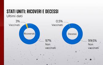 Stati Uniti: ricoveri e decessi
