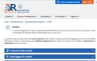 agenzia entrate comunicazione sito su cartelle di pagamento