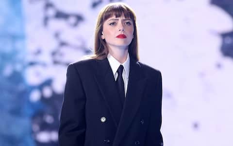 MILAN, ITALY - OCTOBER 12: Annalisa attends "Che Tempo Che Fa" TV Show at Nove Studios on October 12, 2025 in Milan, Italy. (Photo by Stefania D'Alessandro/Getty Images)