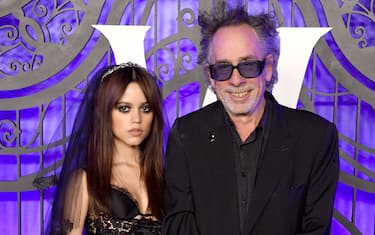 LOS ANGELES, CALIFORNIA - NOVEMBER 16: Jenna Ortega and Tim Burton attend the World Premiere Of Netflix's "Wednesday" at Hollywood Legion Theater on November 16, 2022 in Los Angeles, California. (Photo by Gregg DeGuire/WireImage)