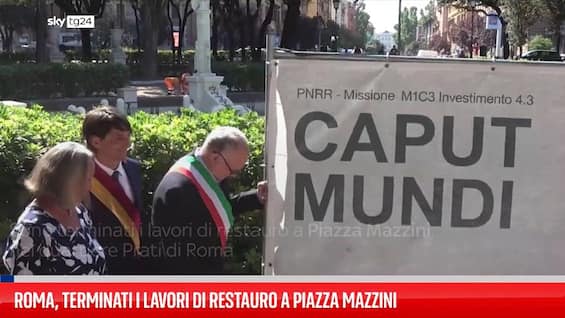 roma terminati i lavori di restauro a piazza mazzini
