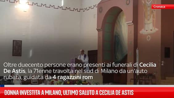 Donna investita a Milano, ultimo saluto a Cecilia De Astis