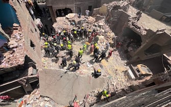 Crollo edificio al Cario