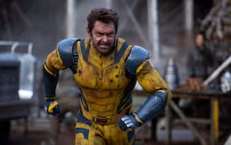 Hugh Jackman as Wolverine/Logan in 20th Century Studios/Marvel Studios' DEADPOOL & WOLVERINE. Photo by Jay Maidment. © 2024 20th Century Studios / © and ™ 2024 MARVEL.