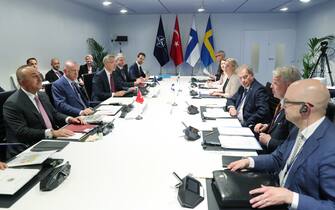 Il vertice a Madrid fra Turchia, Svezia e Finlandia