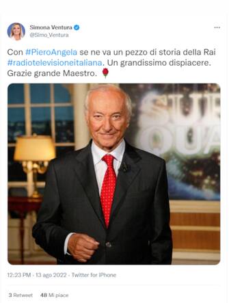 Il post di Simona Ventura