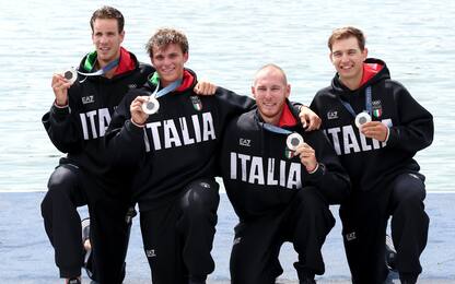 Olimpiadi, l'Italia vince l'argento nella 4 di coppia di canottaggio