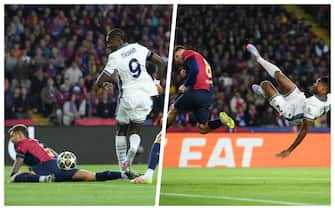 Thuram e Dumfries contro il Barça