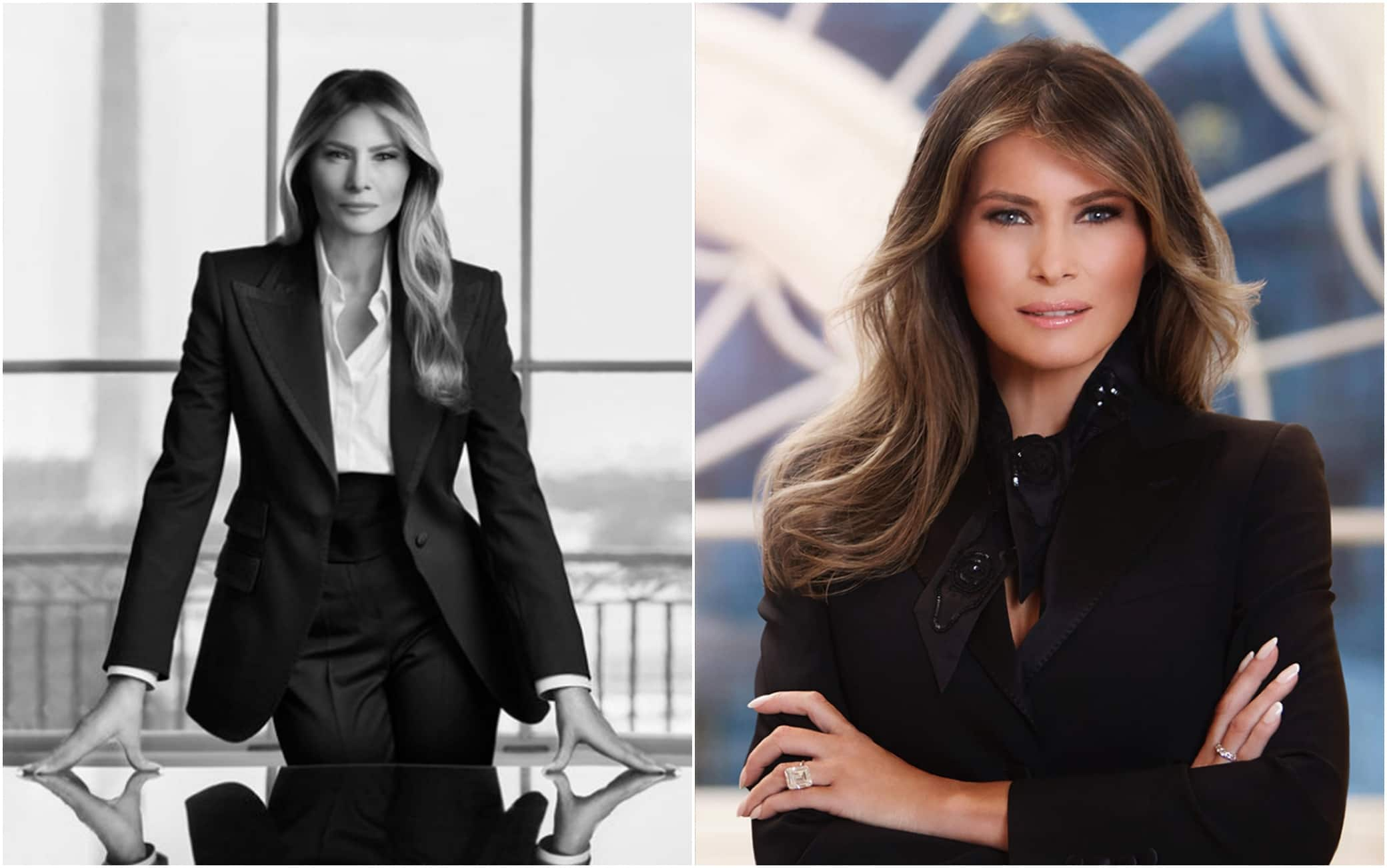 Melania Trump, la Casa Bianca ha diffuso il primo ritratto ufficiale della first  lady | Sky TG24