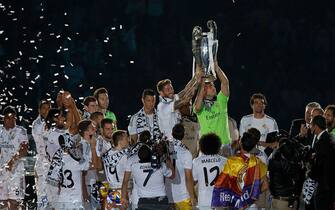 Il Real Madrid festeggia la coppa