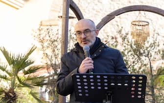Paolo Truzzu a Casa Olla, per la presentazione alla candidatura per le regionali in Sardegna, Quartu Sant'Elena, 13 gennaio 2024.
ANSA/FABIO MURRU