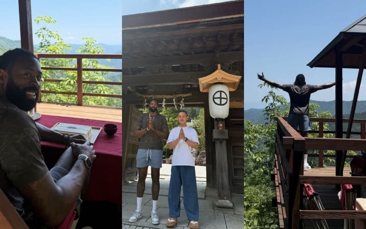 Alcuni scatti postati da Jordan sul suo account Instagram
