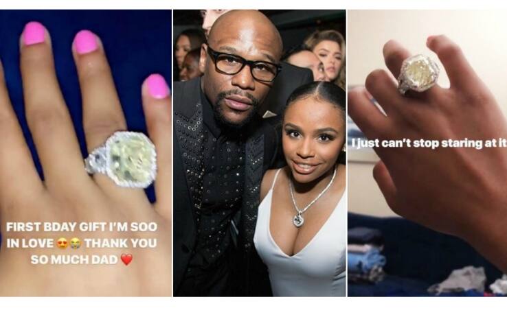Floyd mayweather daughter ring store