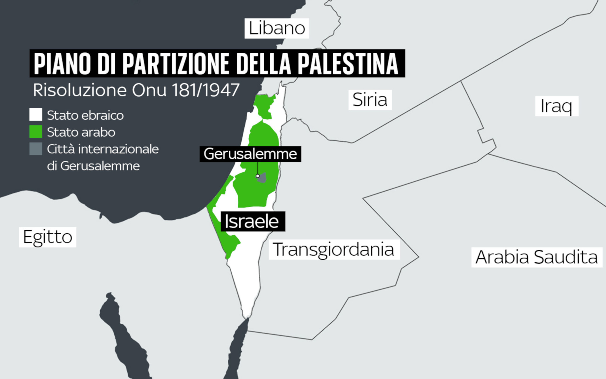 I territori palestinesi e Israele, la cronistoria fino alla colonia E1