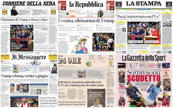 le prime pagine dei quotidiani di oggi 19 aprile la rassegna stampa di sky tg24