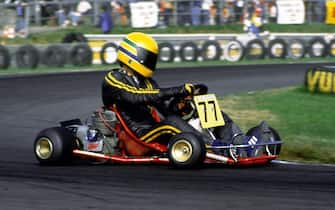 Ayrton Senna (BRA).
World Karting Championship, Kalmar, Sweden. 1980