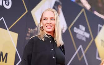 HOLLYWOOD, CALIFORNIA - APRIL 18: Uma Thurman attends the Opening Night Gala and 30th Anniversary Screening of "Pulp Fiction" during the 2024 TCM Classic Film Festival at TCL Chinese Theatre on April 18, 2024 in Hollywood, California. (Photo by Emma McIntyre/Getty Images for TCM)