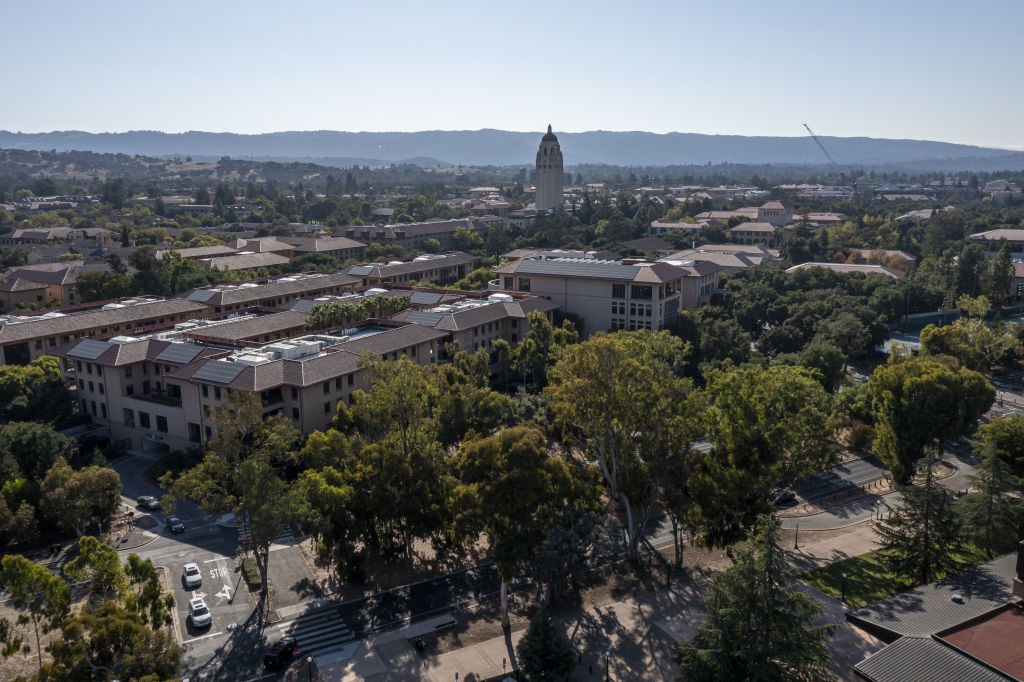 Stanford University in Stanford, California, US, on Thursday, Sept. 13, 2023. Stanford in 2022 raised more than $1 billion, for the sixth consecutive year, including its largest-ever gift for a new climate school. Photographer: David Paul Morris/Bloomberg via Getty Images