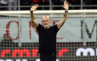 AC Milan’s manager Stefano Pioli reacts at the end of the Italian serie A soccer match between AC Milan and Salernitana at Giuseppe Meazza stadium in Milan,  25 May  2024.
ANSA / MATTEO BAZZI
