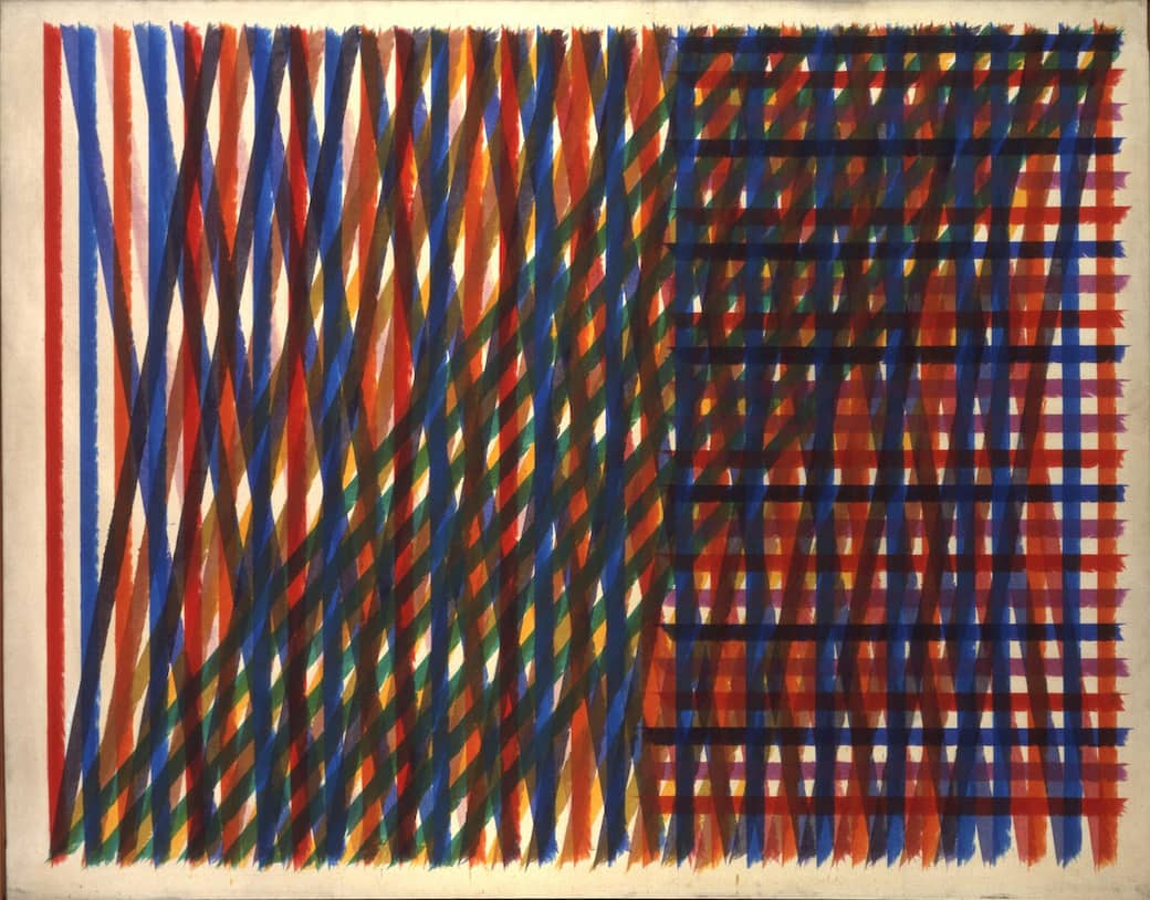 Piero Dorazio, La Ribambelle des Gobelins, 1964, Torino, GAM. Courtesy Archivio Piero Dorazio Milano / Piero Dorazio by SIAE 2026. Foto su concessione della Fondazione Torino Musei