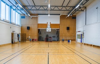 The gymnasium is pictured in the Ringerike prison on December 14, 2023 in Tyristrand, North-West of Oslo, Norway, where Anders Behring Breivik serves his custodial sentence in a cell spread on two floors and the trial will take place. Anders Behring Breivik, the right-wing extremist who killed 77 people in 2011 and is now "suicidal" according to his lawyer, appears in court on January 8, 2024 in his lawsuit against Norway over his prison conditions. (Photo by Ole Berg-Rusten / NTB / AFP) / Norway OUT (Photo by OLE BERG-RUSTEN/NTB/AFP via Getty Images)