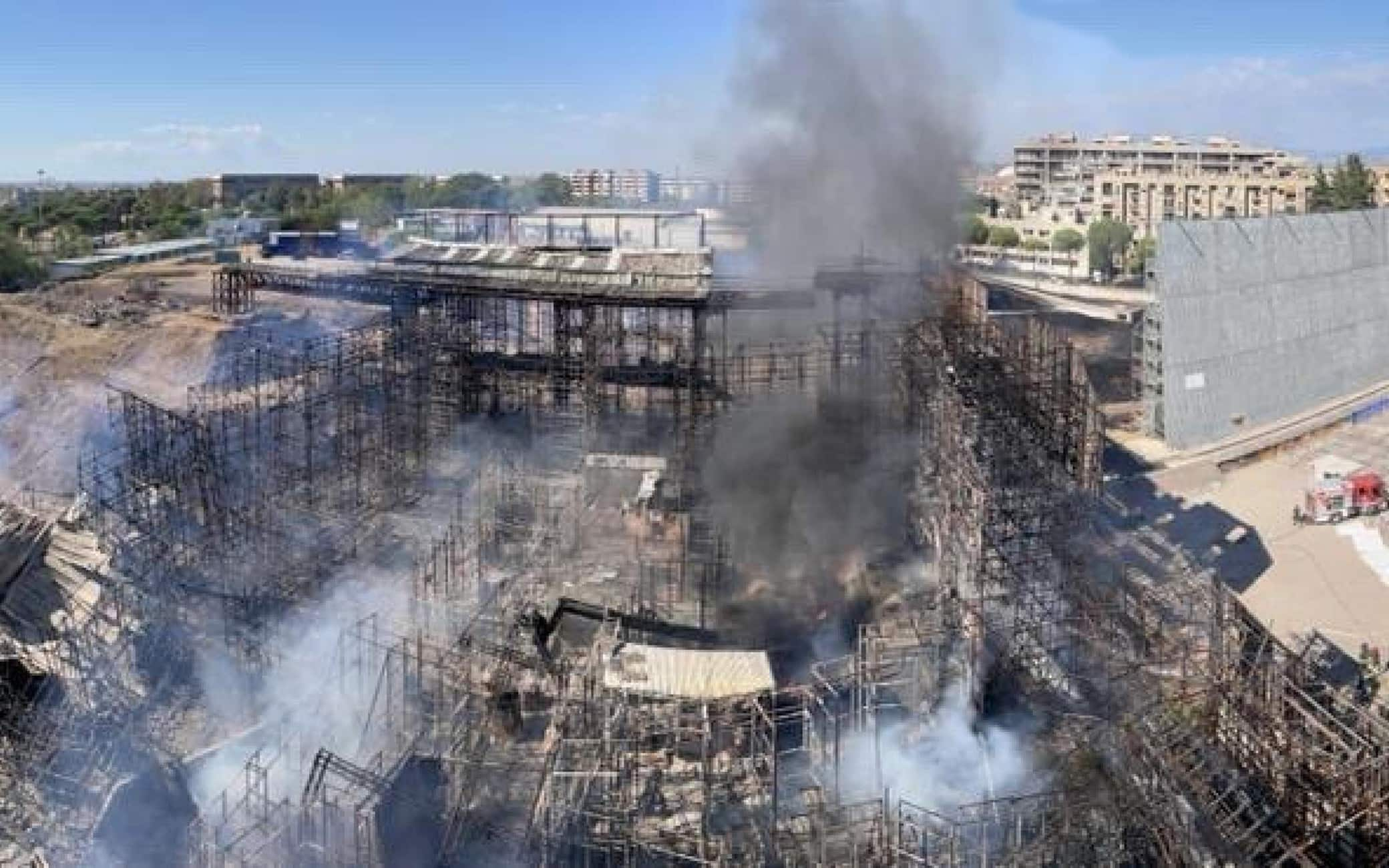 Incendio a Cinecittà