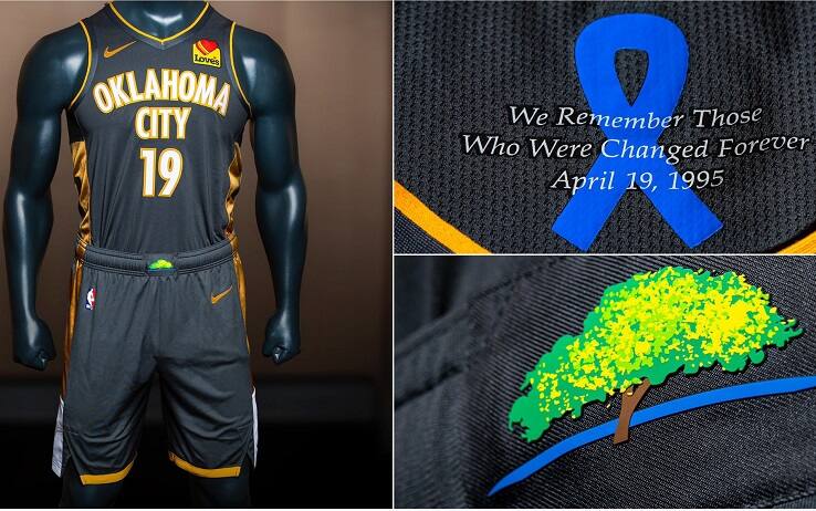 NBA OKC Thunder tra le nuove maglie anche il ricordo dell