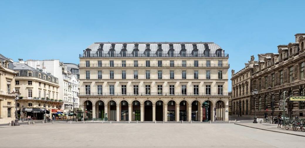 The building that will house the Fondation Cartier pour l’art contemporain from 2025, Place du Palais-Royal, Paris. Interior architecture by Jean Nouvel. Photo © Luc Boegly