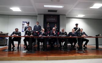Un momento della conferenza stampa che ha illustrato i risultati dell'operazione Cupola 2.0 in Procura per l'operazione antimafia in cui è stato arrestato Settimo Mineo erede di Totò Riina, 4 dicembre 2018 Palermo. ANSA / IGOR PETYX
