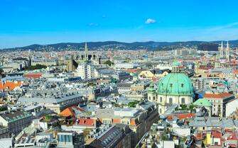 Panorama of Vienna from St. Stephen's Cathedral