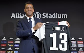 TURIN, ITALY - AUGUST 13: Juventus new signing Danilo press conference at Allianz Stadium on August 13, 2019 in Turin, Italy. (Photo by Daniele Badolato - Juventus FC/Juventus FC via Getty Images)