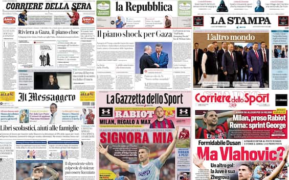 Le prime pagine dei quotidiani di oggi 1 settembre: la rassegna stampa