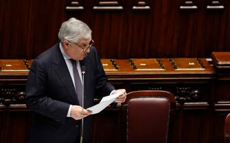 Comunicazioni del ministro degli Esteri Antonio Tajani sulle nuove missioni in Medio Oriente e Mar Rosso, presso la Camera dei Deputati, Roma, 05 marzo 2024, ANSA/VINCENZO LIVIERI
