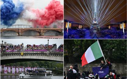 Cerimonia d'apertura delle Olimpiadi di Parigi sulla Senna. FOTO