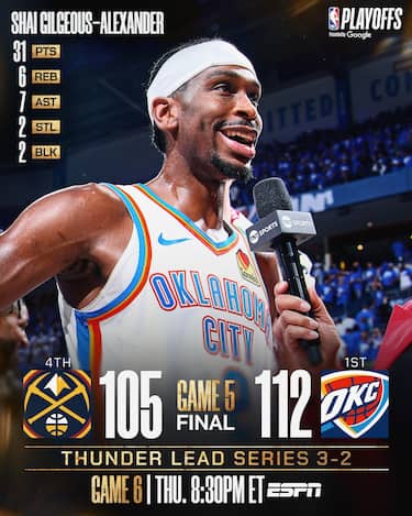 GARA-5: OKLAHOMA CITY THUNDER-DENVER NUGGETS 112-105