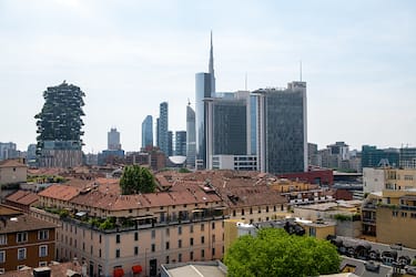Inauguration of the new Sisal Headquarters. Overview of the Isola district. Milan (Italy), May 24th, 2022 (Photo by Matteo Rossetti/Archivio Matteo Rossetti/Mondadori Portfolio via Getty Images)