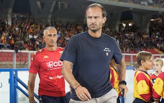 coach Alberto Gilardino (Genoa CFC)  during  US Lecce vs Genoa CFC, Italian soccer Serie A match in Lecce, Italy, September 22 2023
