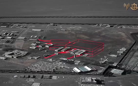 Iran, animazione dell'Idf mostra luogo dei bombardamenti israeliani