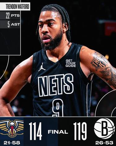 BROOKLYN NETS-NEW ORLEANS PELICANS 119-114