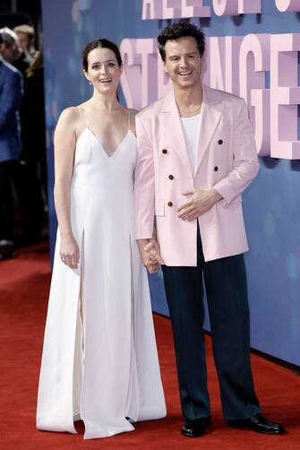 LONDON, ENGLAND - JANUARY 23: Claire Foy and Andrew Scott attend the UK Gala Screening of "All Of Us Strangers" at BFI Southbank on January 23, 2024 in London, England. (Photo by John Phillips/Getty Images)