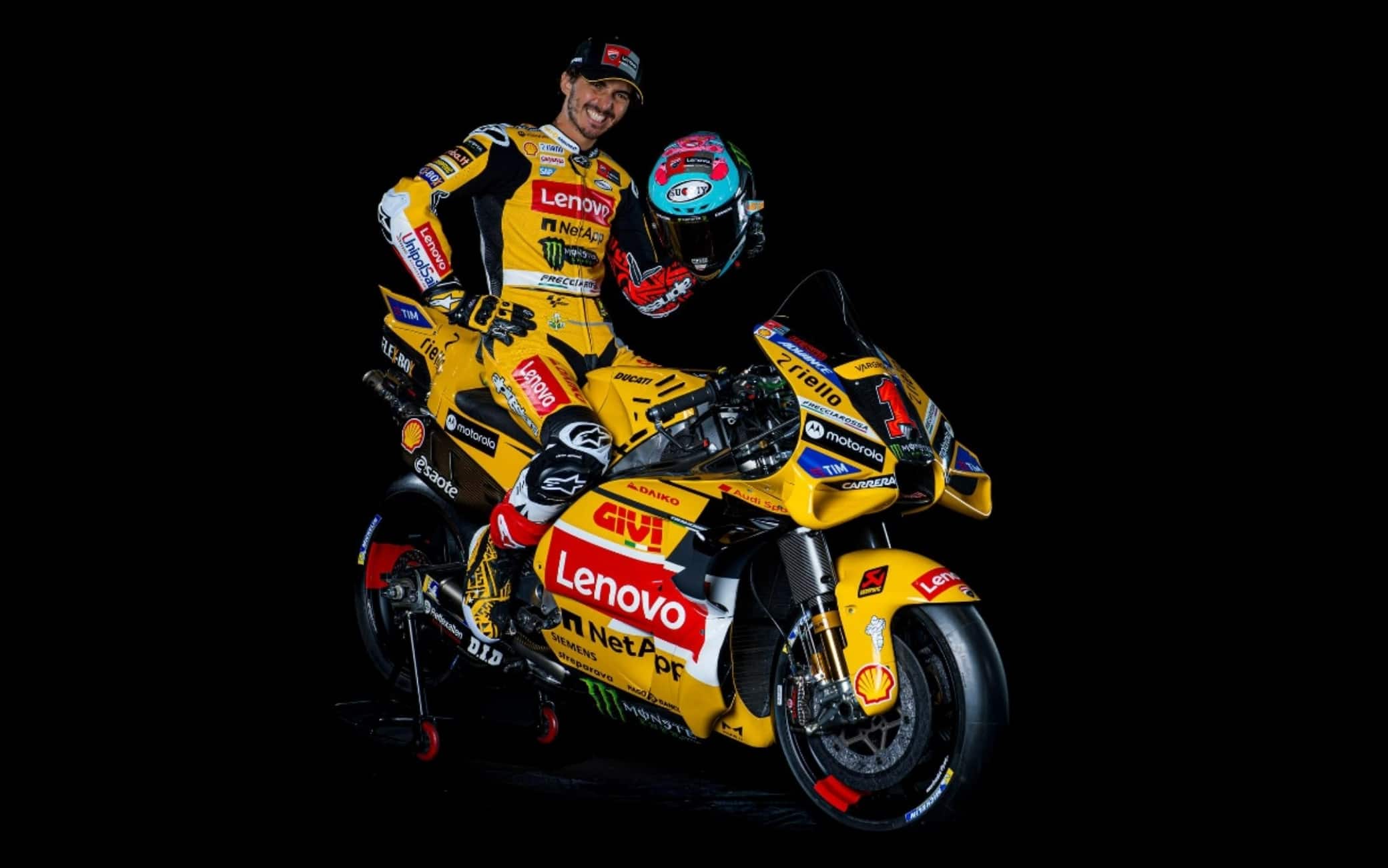 MotoGP, Ducati: livrea gialla per Bagnaia nel GP Misano 2023. FOTO