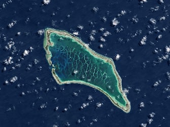 KANTON ATOLL - 11 MAY 2020: Kanton Island, Republic of Kiribati. (Photo by Gallo Images/USGS/NASA Landsat data processed by Orbital Horizon)