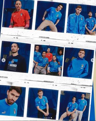 La maglia della Nazionale di calcio italiana