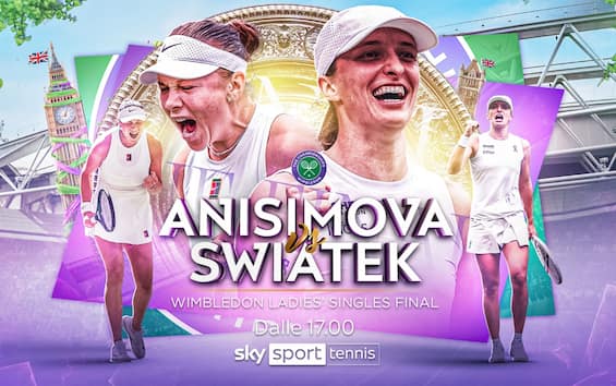 Anisimova-Swiatek, la finale LIVE alle 17 su Sky