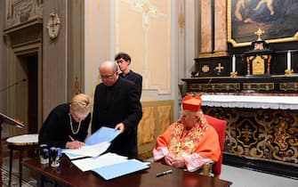 Arcivescovado, Chiusura del Processo di canonizzazione per Carlo Acutis, Cardinale Angelo Scola (Maurizio Maule/Fotogramma, Milano - 2016-11-24) p.s. la foto e' utilizzabile nel rispetto del contesto in cui e' stata scattata, e senza intento diffamatorio del decoro delle persone rappresentate (Maurizio Maule/Fotogramma, FOTO DI REPERTORIO - 2020-06-16) p.s. la foto e' utilizzabile nel rispetto del contesto in cui e' stata scattata, e senza intento diffamatorio del decoro delle persone rappresentate