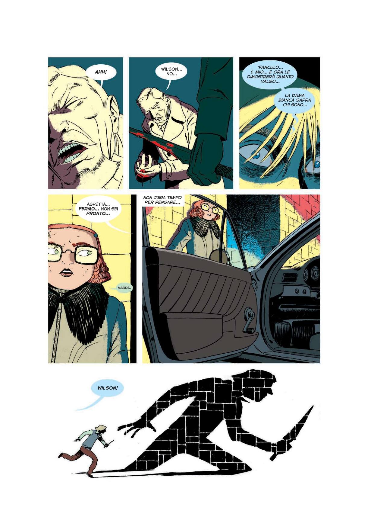 Una tavola tratta da Friday volume 3, di Ed Brubaker, Marcos Martín e Muntsa Vicente (Saldapress) Una tavola tratta da Friday volume 3, di Ed Brubaker, Marcos Martín e Muntsa Vicente (Saldapress)